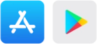 Available on Google Play and App Store